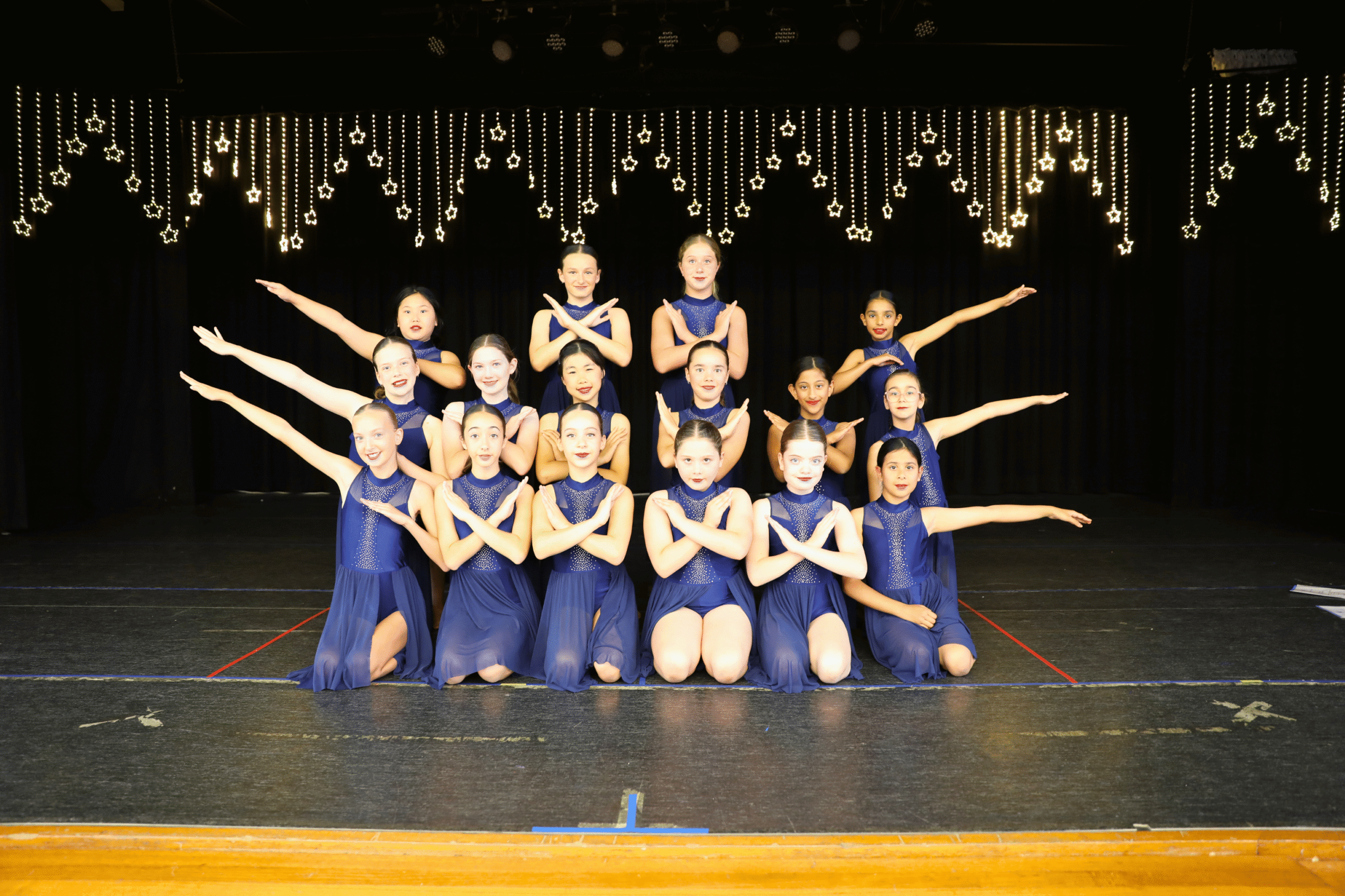 Student dance class performance